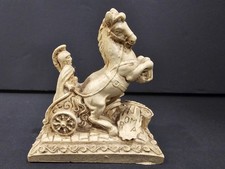 Roman Centurion On Chariot Resin Souvenir Figurine
