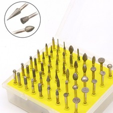 Diamond Rotary Tools Set Burr Grinding Kit Wheel Drill Sanding Accessory 50pcs 
