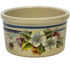 Marshall Pottery Texas Hand Painted Floral Janice Brown Signed Crock 6.5" Bowl 