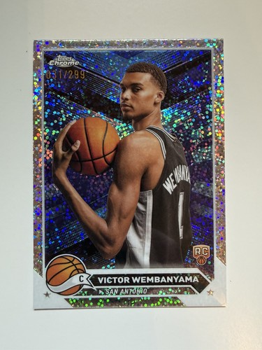 Topps 2024 Chrome Speckle Refractor Victor Wembanyama RC #1 /299