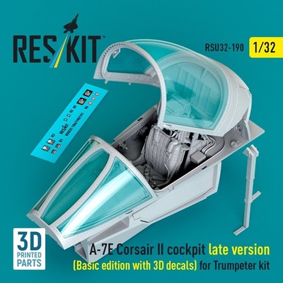 A-7E late cockpit (with 3D decals) for Trumpeter kit 1/32 Reskit RSU32-0190