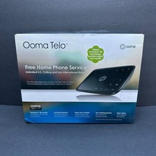Ooma TELO102 Black Built-in DECT 6.0 Technology Voip Home Phone Service Unit