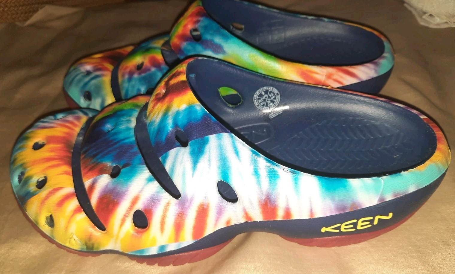 Keen Yogui Jerry Garcia Ltd. Edizione Slide Zoccoli Sandalo Tie Dye Uomo 7 Donna 9