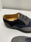 Hockerty Mens Brogue Colorblock Wingtip Leather Shoes Size 9/EU 42 Grey, Multi — photo 10