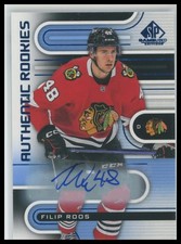 Filip Roos Auto Rookie - 2022-23 SP Game Used Blue Auto #200 Chicago Blackhawks