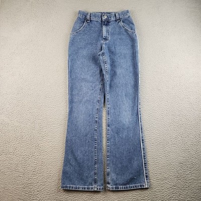VTG 90s Lee Riders Bootcut Flare Jeans Blue Western Denim Cotton Size 2 (22x28)