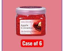 6 Smells Begone Apple Cinnamon Scent Odor Neutralizer 12 oz Gel Beads