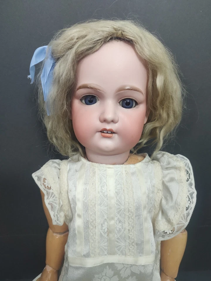 Large antique Armand Marseille doll 31'' tall A14M original mohair wig - Image 2 of 4