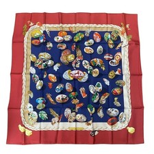 HERMES Carre 90 Silk 100% Scarf COUVEE D'HERMES Multicolor Authentic G01202897