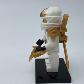 Lego Minifigure Ninjago Zane ZX 9445 9449 9440 Gold Shoulder Armor & Weapons
