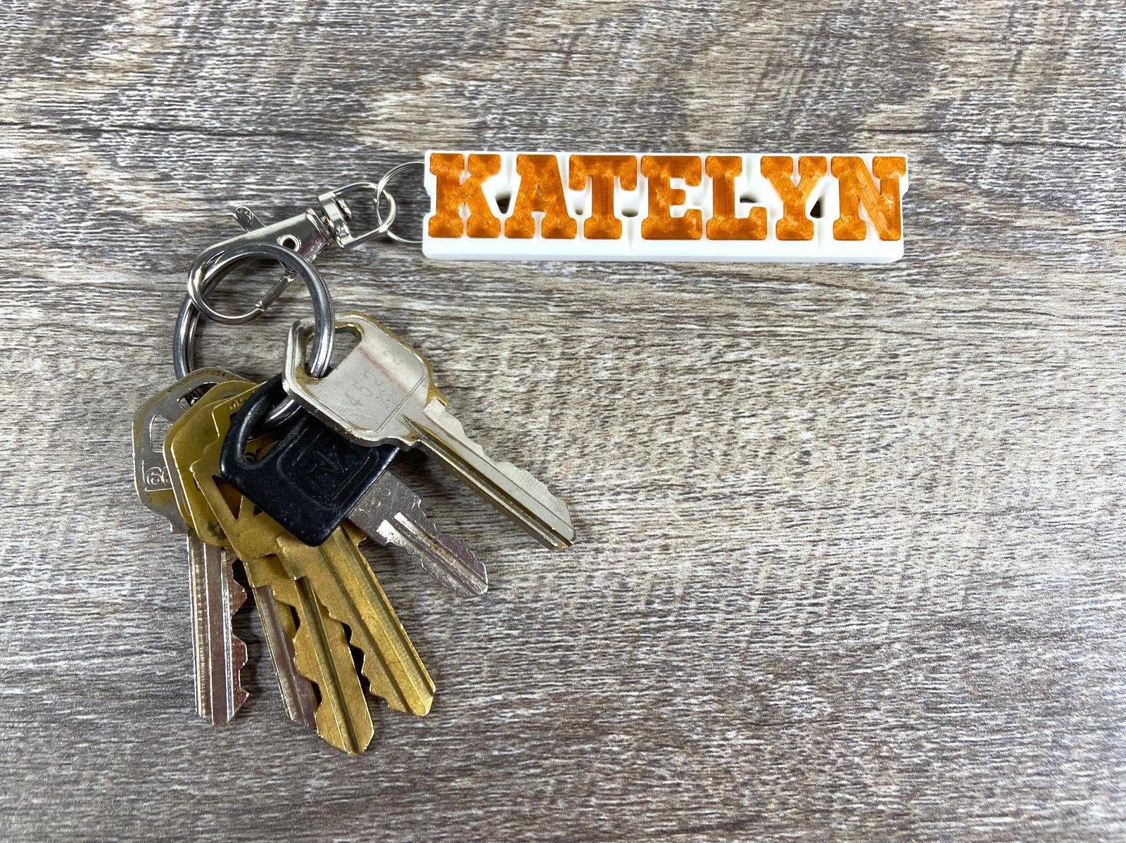 Custom Name Keychain - Personalized Sport Team Number Gym Bag Charm Luggage Tag