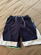 Nike Men's Swim Trunks Large Blue  Multi-Color