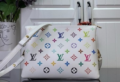 Louis Vuitton Murakami Limited Edition LV x TM White Multicolor Coussin Bag