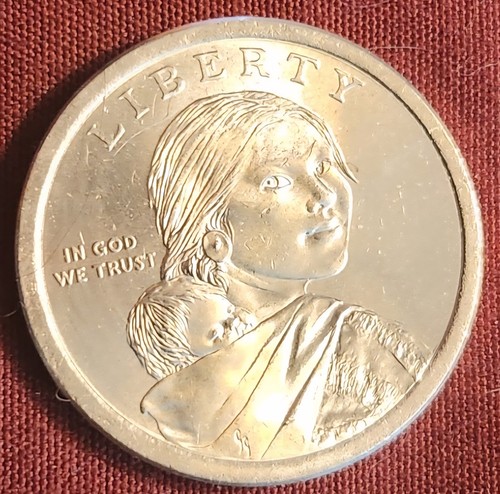 RARO DOLLARO SACAGAWEA 2014 CON TONIFICAZIONE SUL VISO, ED È UNA MONETA AL 99% MINT - Foto 1 di 3