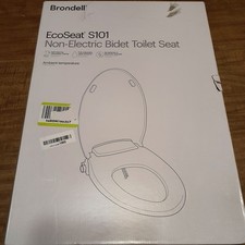 Bidet Toilet Seat Dual Nozzle - Ambient Temperature Non-electric - Round White