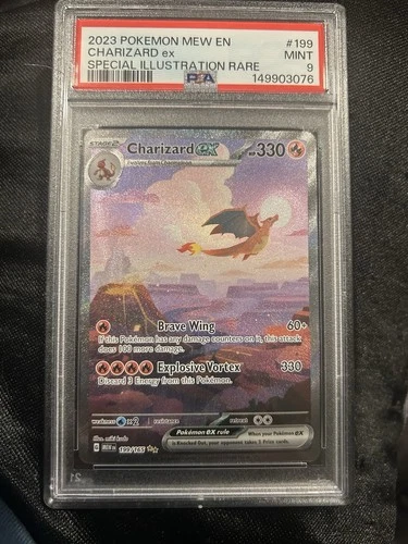 Charizard ex 199/165 Sv: Scarlet & Violet 151 Holo PSA 9