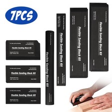 7Pcs Flexible EVA Foam Sanding Block Kit Wet Dry for Automotive Wood Body Repair