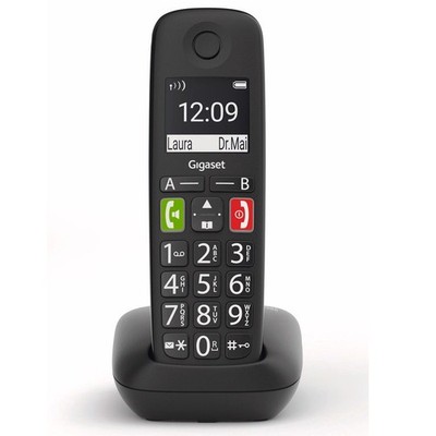 Gigaset E290HX schwarz Großtastentelefon, Verstärker-Funktion B-Ware