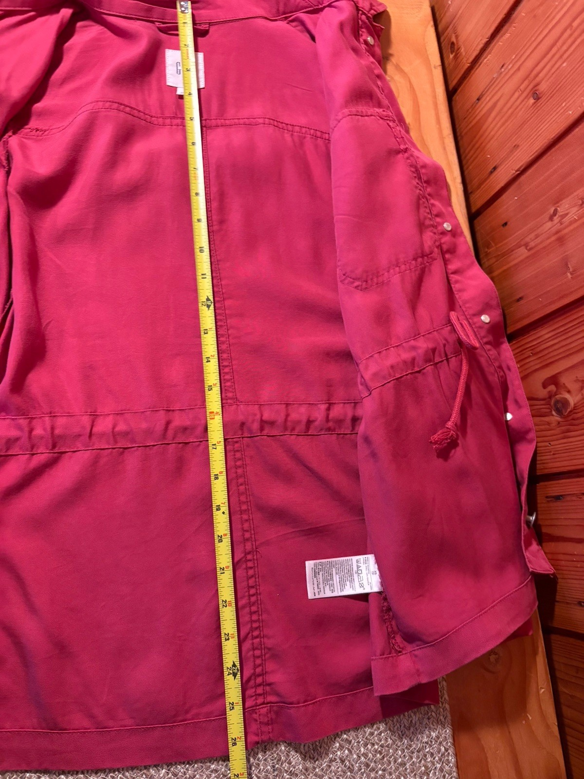 GAP Women Utility Spring Jacket Raspberry Pink Ly… - image 8