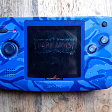 SNK Neo Geo Pocket Color Blue Handheld Console Headphone Jack