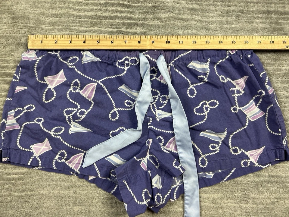 Pantalones Cortos para Dormir Glory Desteñidos Para Mujer Grandes Púrpura Tirar con Cordón Algodón Orgánico Foto 4 de 4