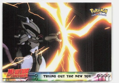 Trying Out The New Toy #7 Topps The First Movie Trading Cards Pokemon LP