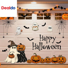 23Pcs Halloween Garage Decoration Magnet Stickers Ghost Pumpkin Bat Refrigerator