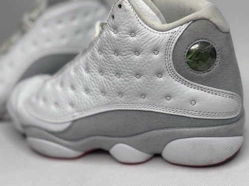 Talla Us 8.5 - Air Jordan 13 Retro Blanco Gris Lobo - Imagen 4 de 13