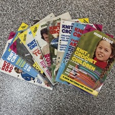 Mon Tricot, Knit & Crochet Magazine - 1977 Bundle - 9 X Monthly Issues