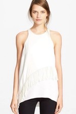 Elizabeth And James Size Medium White Fringe ...