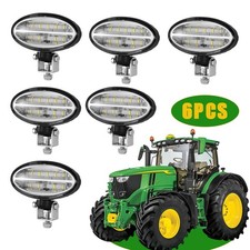 6x Oval Led Work Light For John Deere Tractor 6r 7r 8r 8000 9r Series Re269637