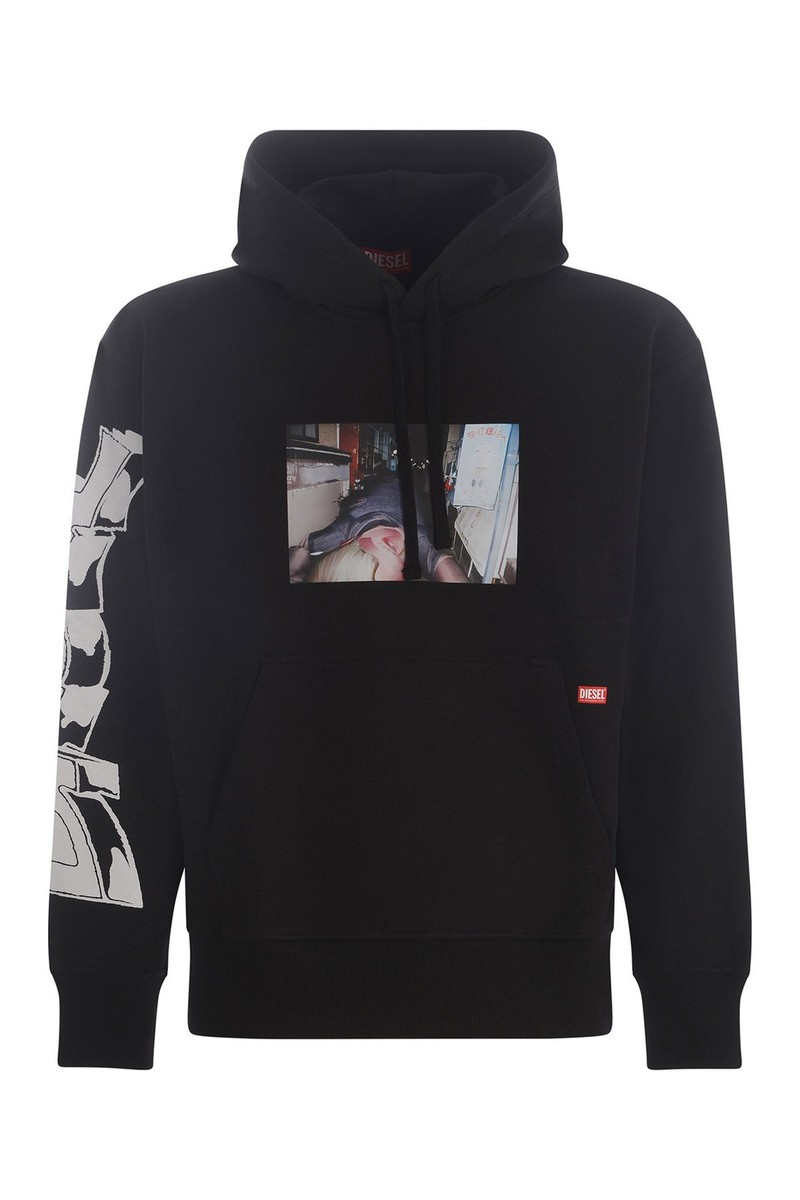 Diesel Black Hoodie A03592-0IEAX-9XX SL2187 | eBay