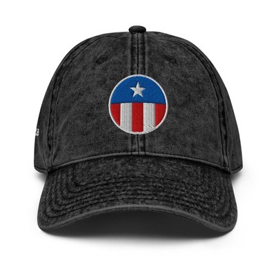 Vintage Cotton Twill Puerto Rico Flag PR Boricua Embroidered PopFelix Designer H