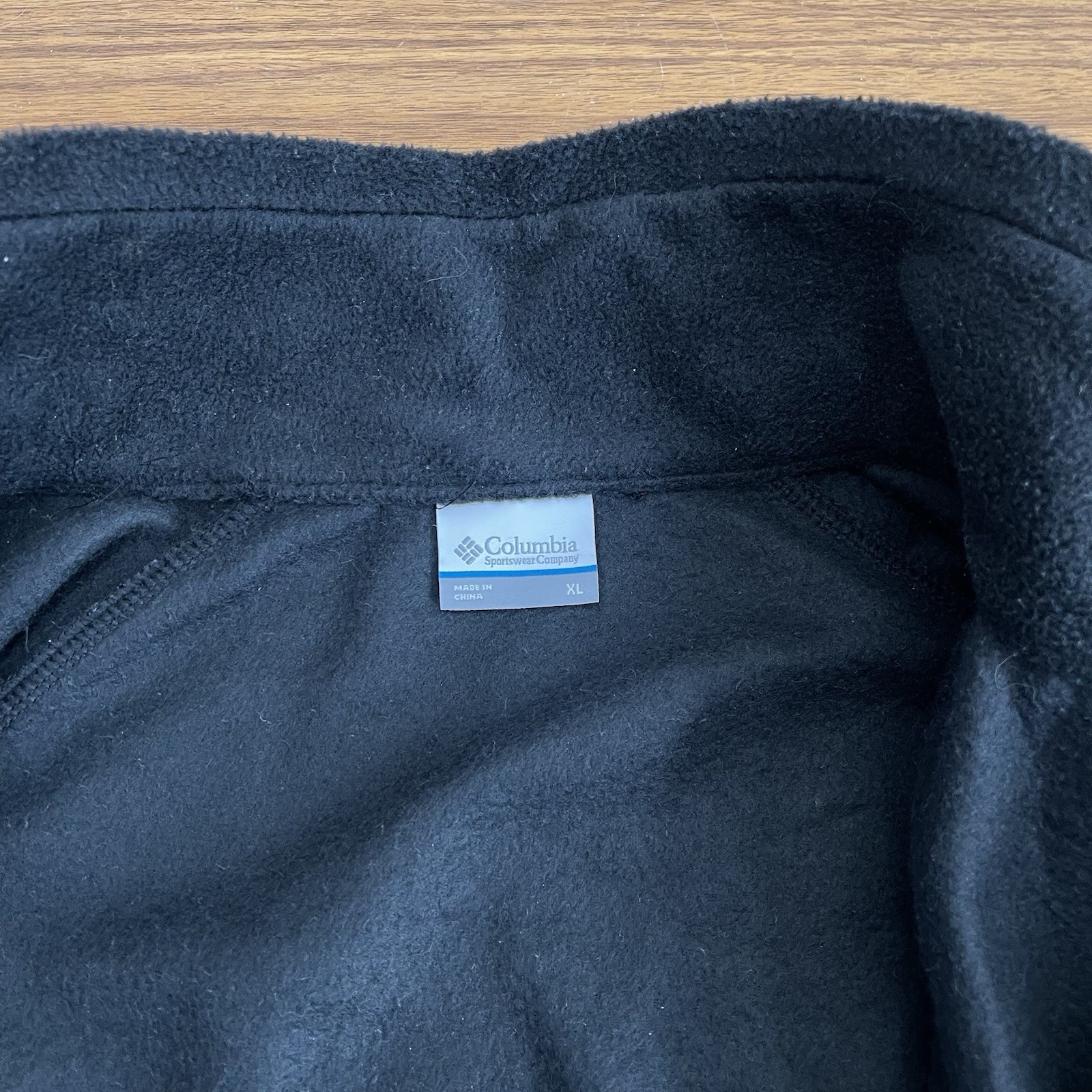 Columbia Black Basic Jacket XL Polyester Fleece Z… - image 4