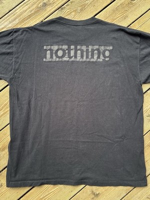 Vintage 90s Nine Inch Nails Nothing Records T Shirt XL USA
