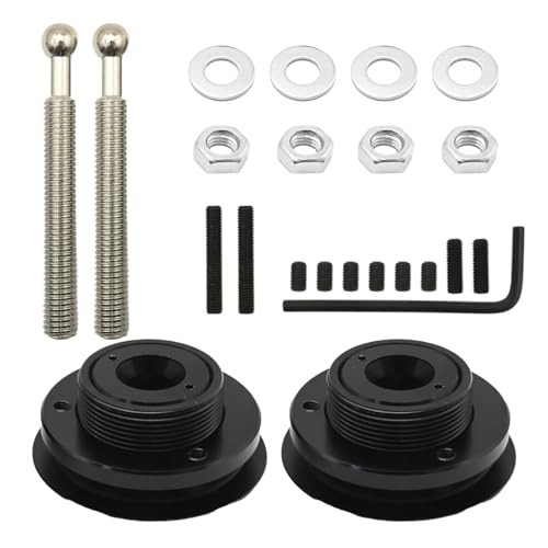  2Pcs 2.36in/62mm Quick Latch Hood Pins, Universal Aluminum Alloy Hood Pin  - Picture 7 of 8