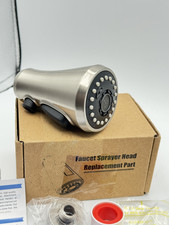 Universal Pull Down Spray Head For Kitchen Faucet 3-Function Anti-Splash, Chrome