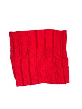 Vintage Red Floral Jacquard Scarf 100 Silk Made in Korea Specialty House