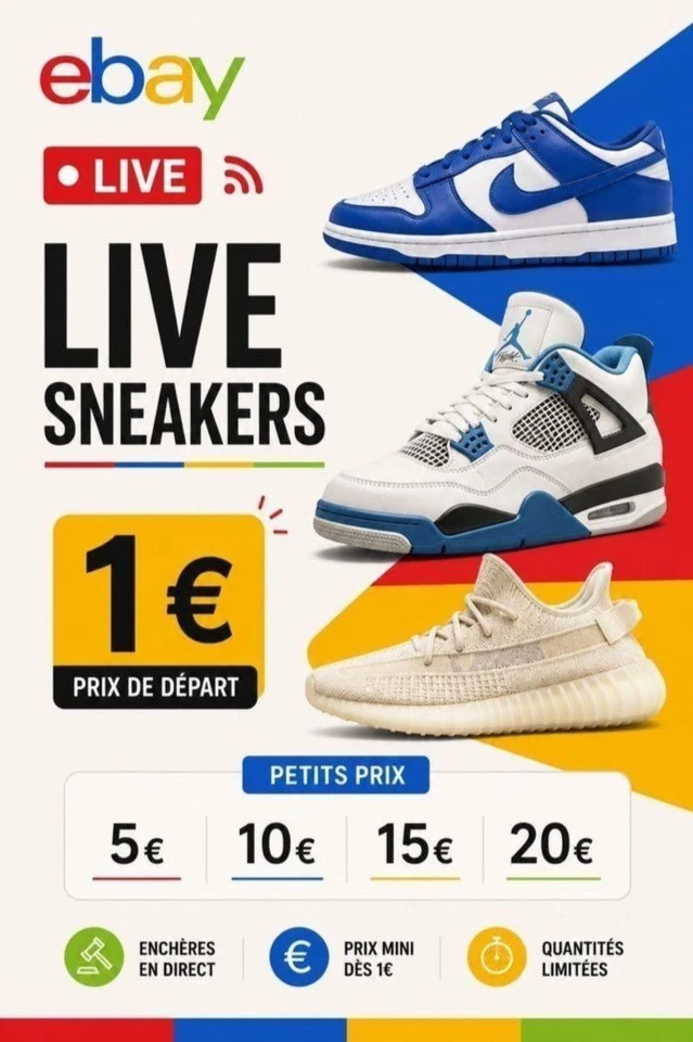 Live sneakers 1 euro