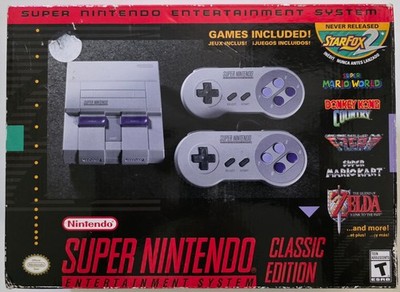NEW SEALED Nintendo Super NES Classic Edition Video Game Console - Gray