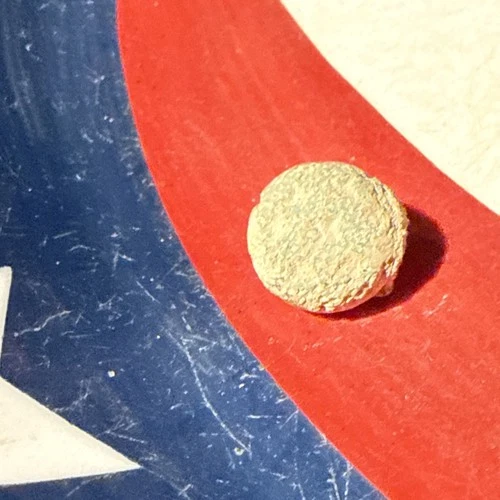 Dug Civil War  💥 🇺🇸 💣 Awesome Star Confederate Kepi Button Tin Back