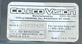 ColecoVision Console in Box w/Power Supply+RF/TV Switch+RF Cable+Lady Bug-Works