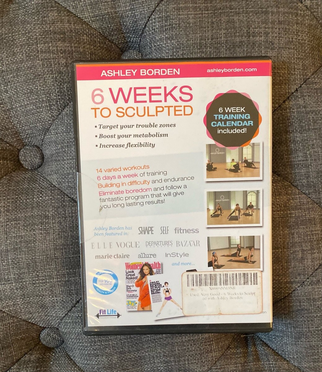Ashley Borden Weeks to Sculpted (DVD) six workout fitness exercise program