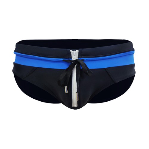 2023 Men's Sexy Swim Underwear Briefs Sport Swimming Swimwear Boxer Front zipper - Picture 30 of 41