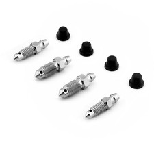 For BMW M5 E60 2004-2009 4x Brake Caliper Bleed Nipples STAINLESS STEEL