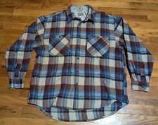 Vtg Gavial Western Shirt - MEDIUM - Plaid Original Dry Goods Cowboy Button Up