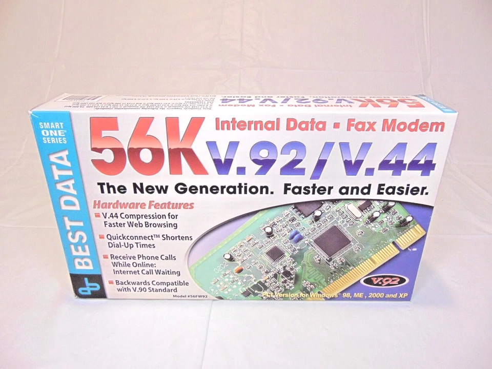 Best Data Smart One (56SF92) 56 Kbps Internal Data Fax Modem - Image 2 of 4