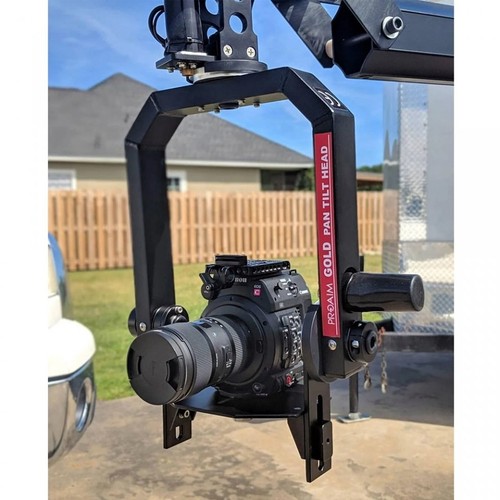 Proaim 2-Axis Gold Motorized Pan Tilt Head for Camera Jib Crane | 7.5kg Payload - Picture 8 of 13