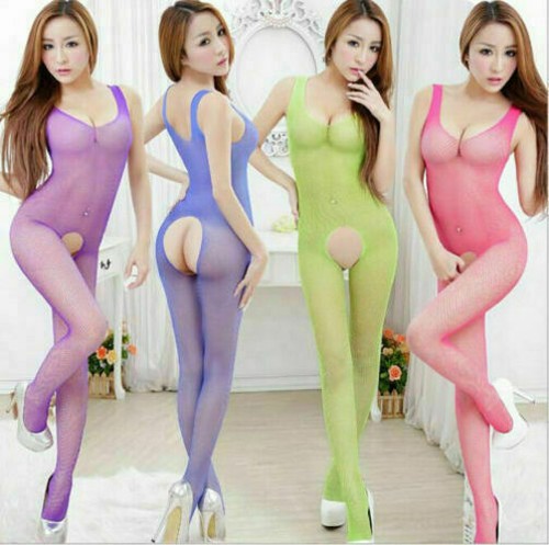 Catsuit Body Sexy Lingerie Sexy Fin Filet Sport Body Ouvert Taille Unique XS - L - Bild 1 von 7