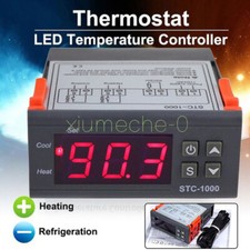 STC-1000 Digital Temperature Controller AC110-220V Thermostat w/ Aquarium Sensor